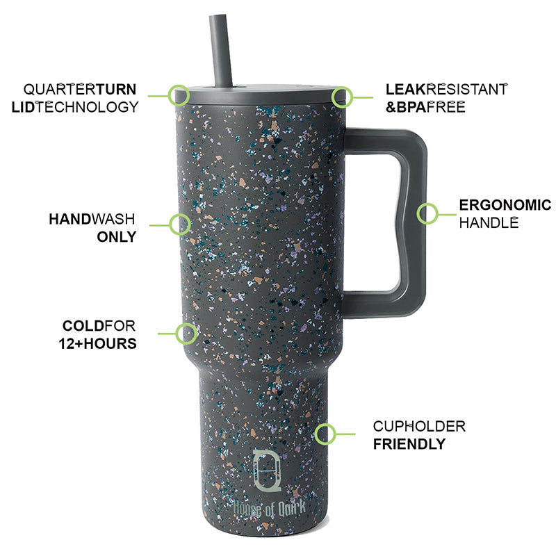 Pop Luxe Stainless Steel Tumbler (1200 ML) - Grey image 7