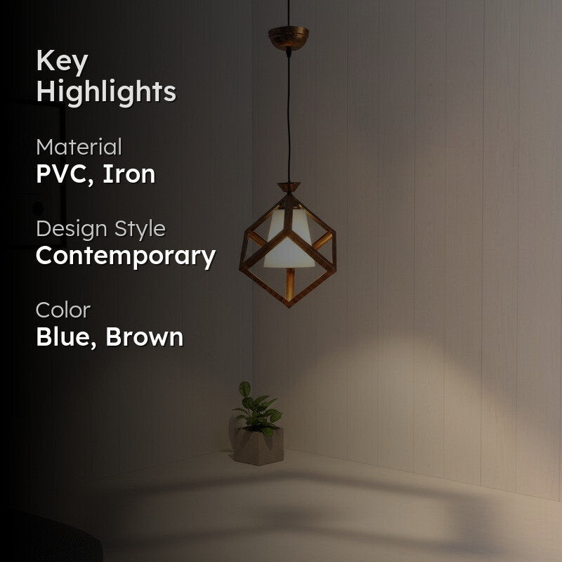 Blush Aura PVC Ceiling Lamp - Blue media 2