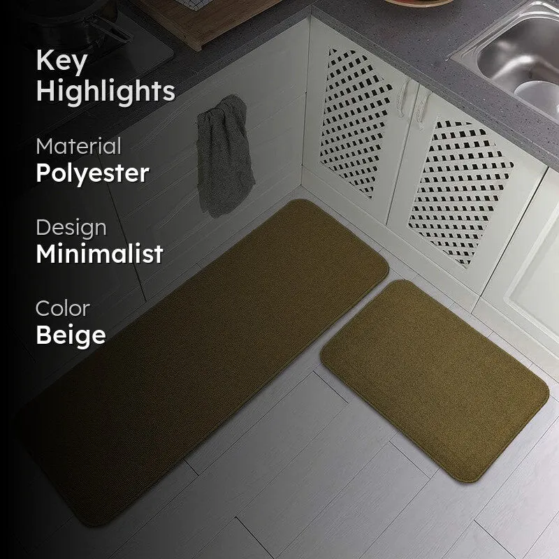 SimpleSoft Kitchen Floor Mats (Beige) - Set of Two media 2