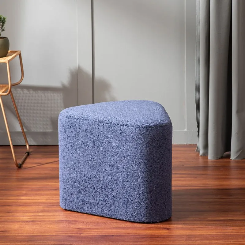 Plush Seat Pouffe - Blue media 1