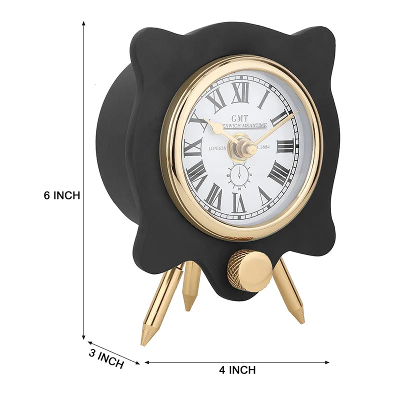 Evera Analog Table Clock - Black media 6
