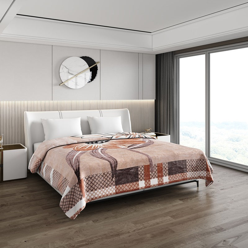 Monte Carlo Crimson Dream Blanket (Brown) - 550 GSM - Queen/Double