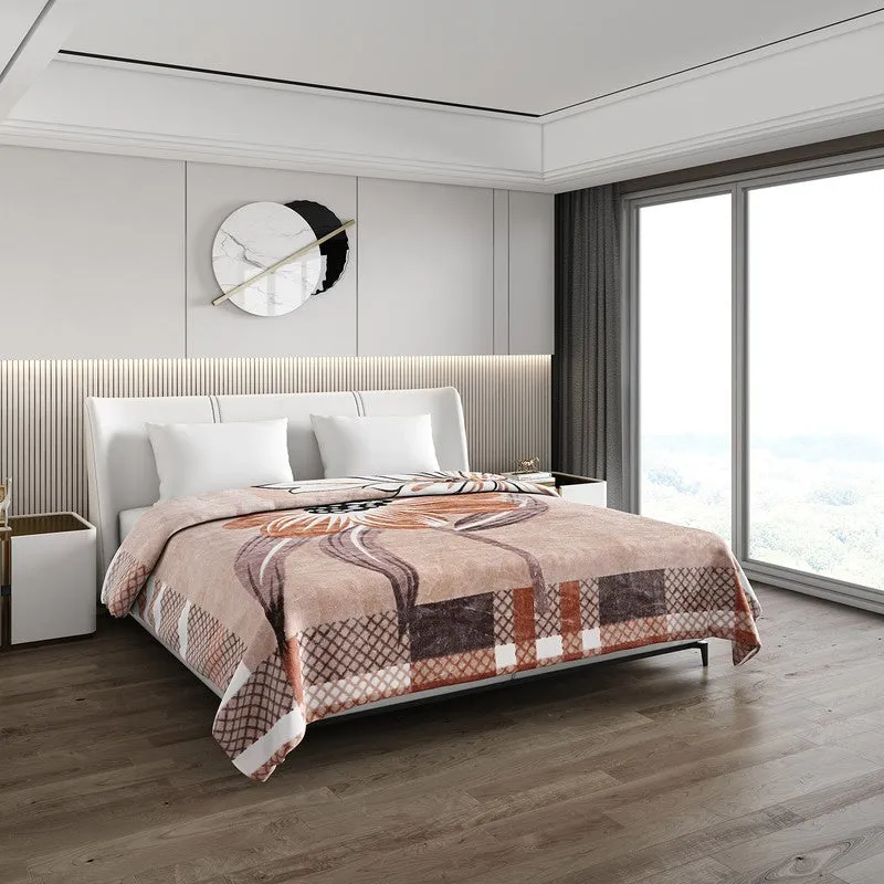 Monte Carlo Crimson Dream Blanket (Brown) - 550 GSM media 1