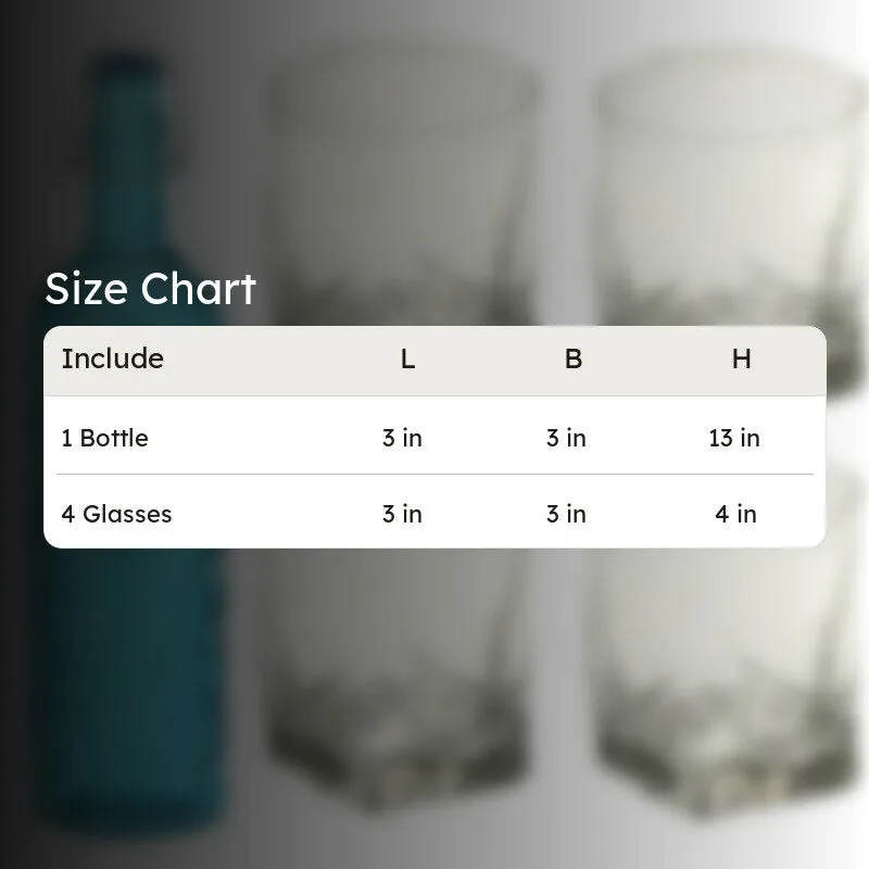 Easton 1000 mL Water Bottle With 250 mL Glasses - Five Piece Set media 8