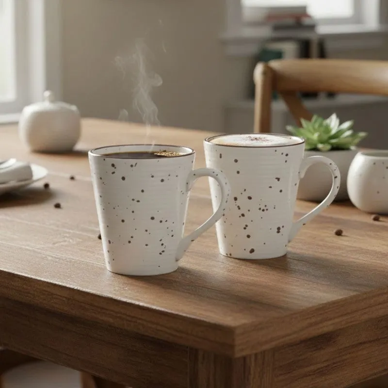 Ceramic Ceramic Coffee Mug (250 mL Each) - Set Of Two media 1