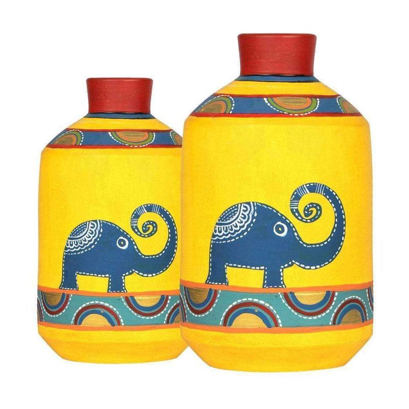 Hana Madhubani Vase - Two Piece Set media 3