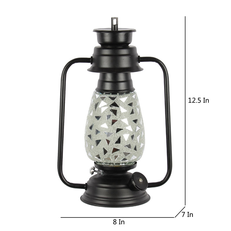 Dvija Mosaic Lantern Iron Wall Lamp - Black media 7