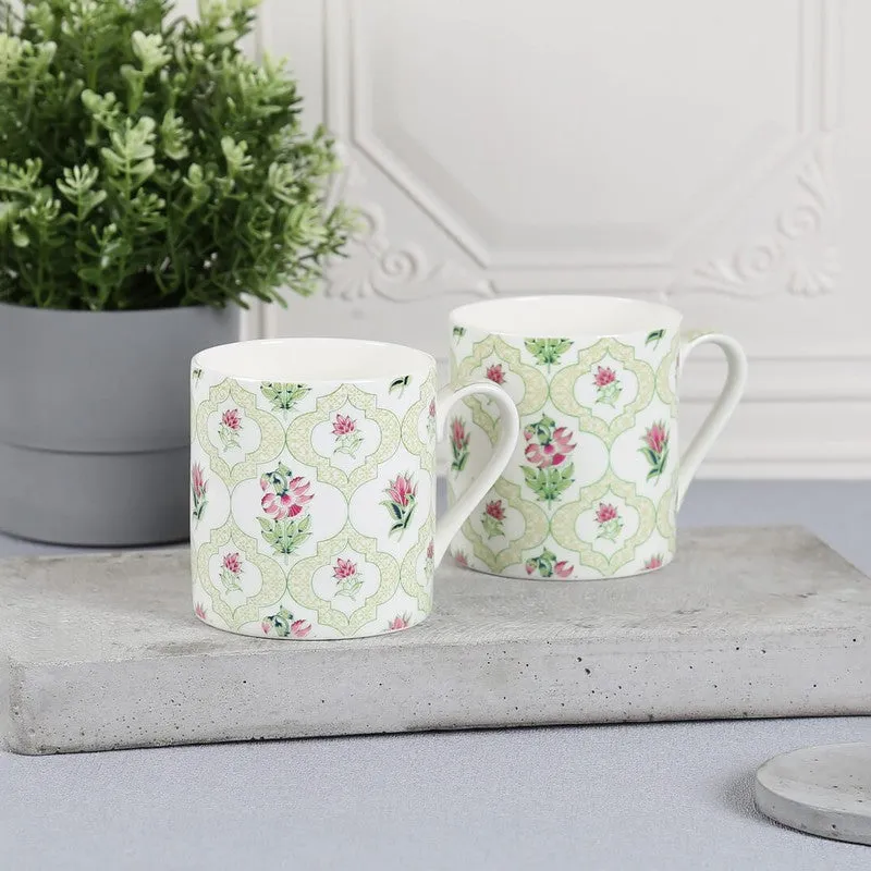 India Circus Circus Petal Bone China Coffee Mug (300 mL Each) - Set Of Two media 1
