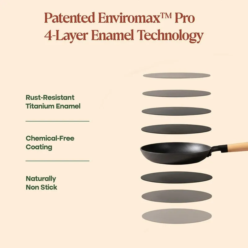 Cumin Co Enamel Cast Iron Frying Pan - 1400 mL media 6