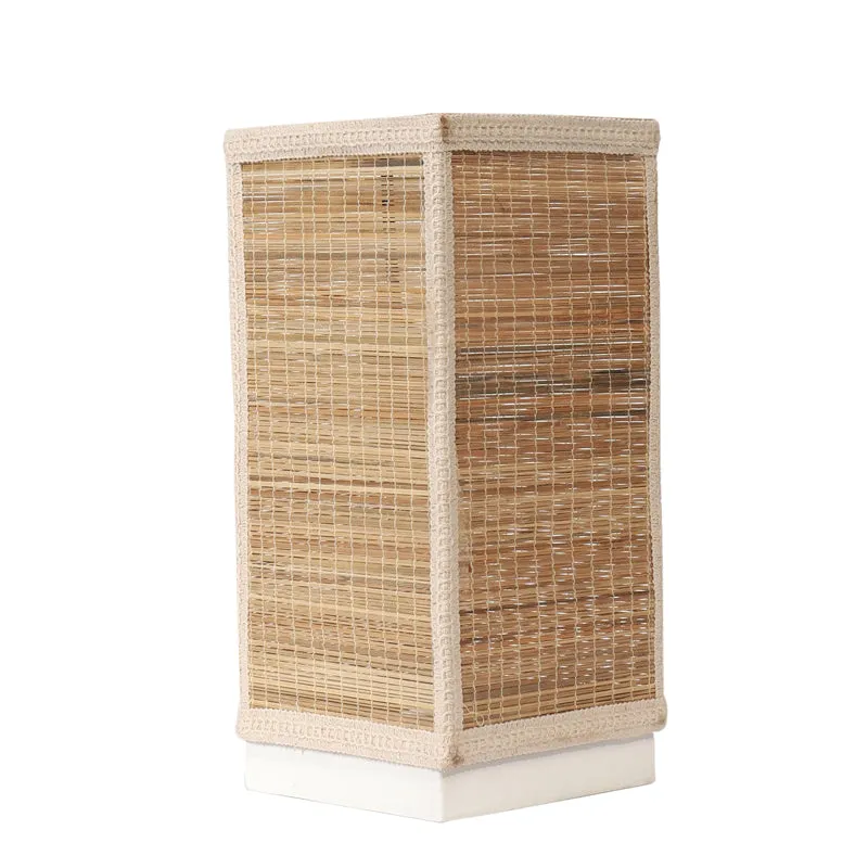 Ecostra Bamboo Table Lamp - White media 6