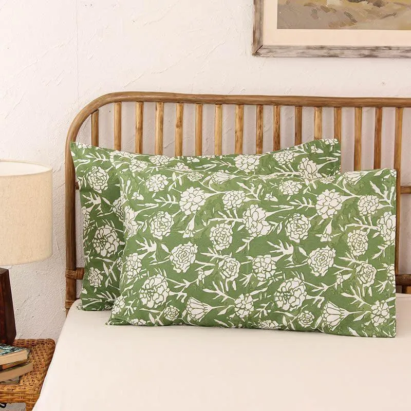Genda Phool Pillow - Green media 1