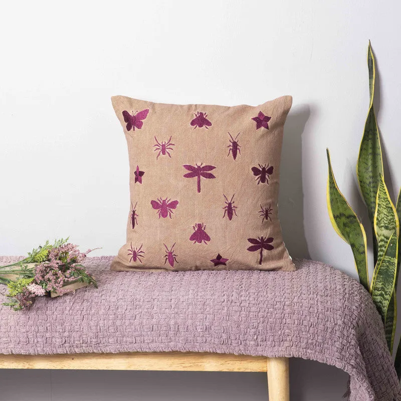 Dragonfly Cotton Cushion Cover media 1
