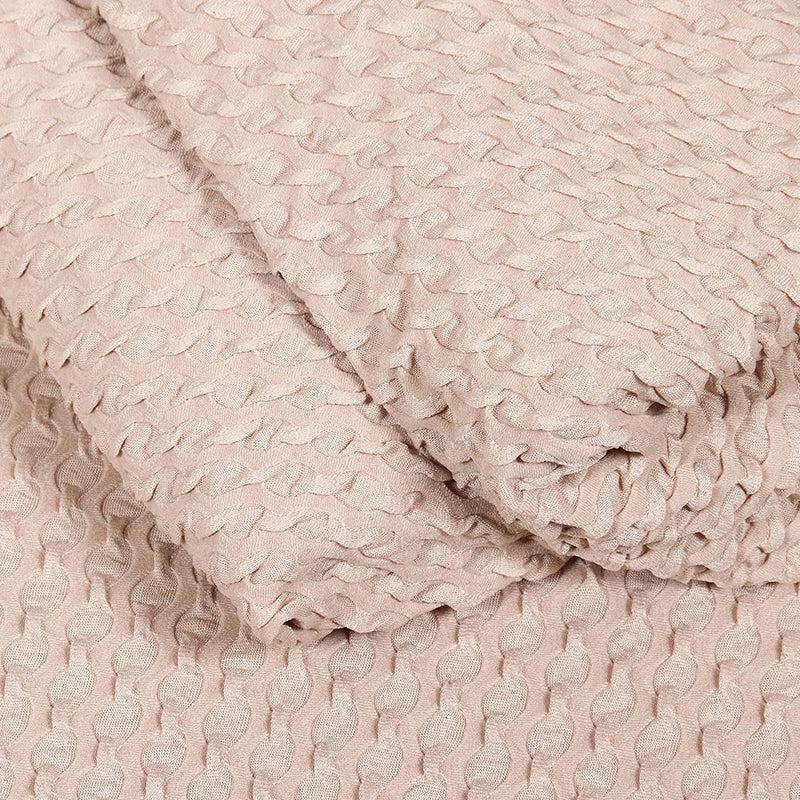 Pearl Cloud Solid Cotton Sofa Cover - Pink media 6
