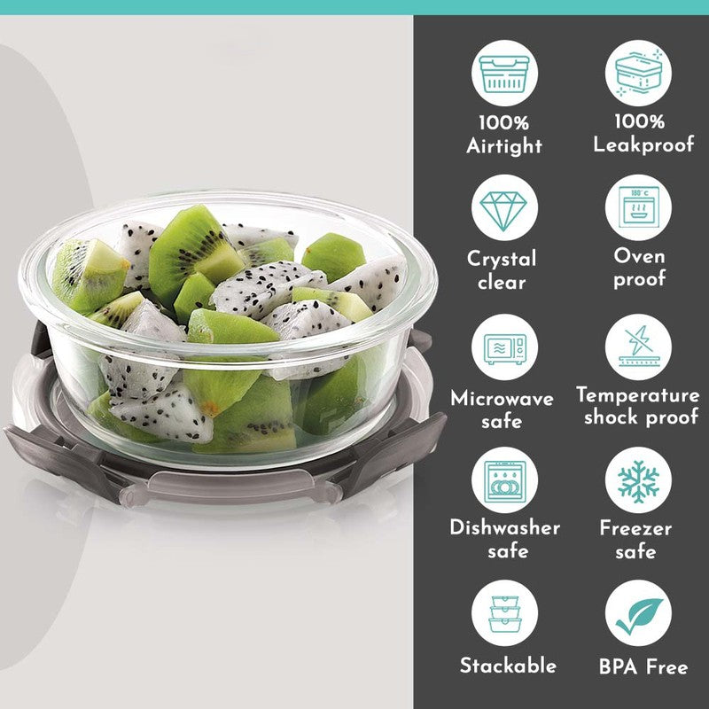 Lunaro Fresh Lunch Box (Grey) - 400 ML media 10