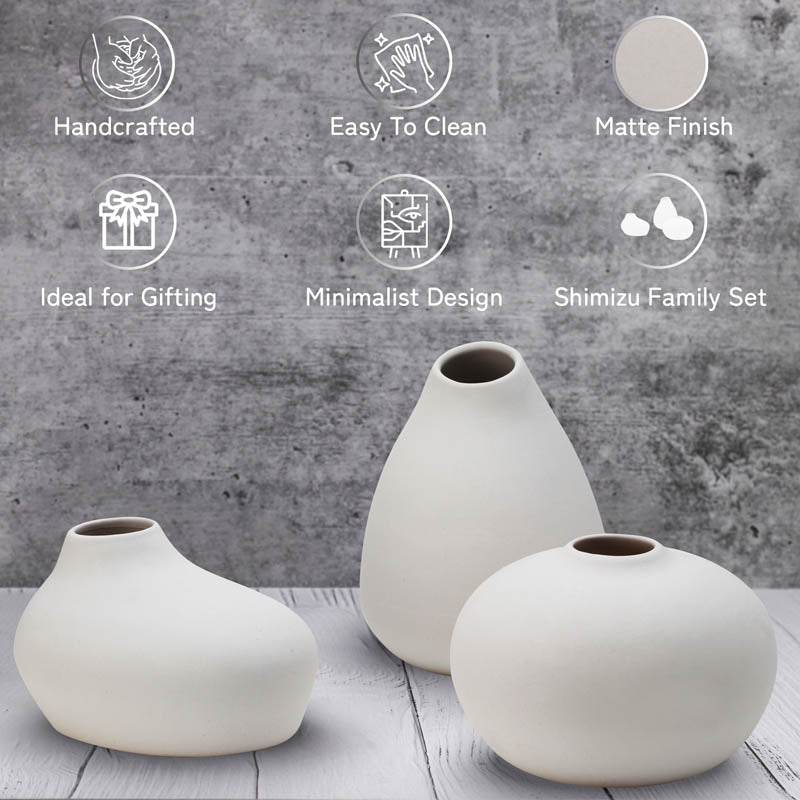 Angelic Vases (White) - Set Of Three media 5