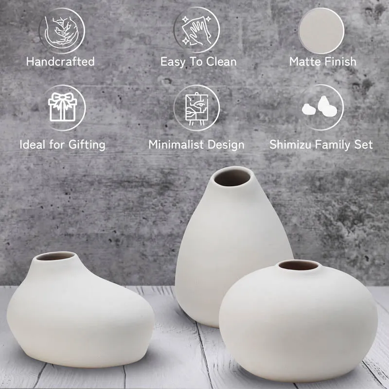Angelic Vases (White) - Set Of Three media 5