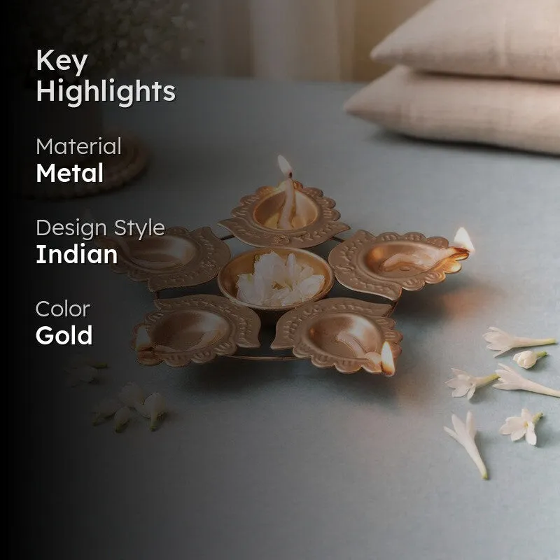 SaanjhGlow Metal Diyas media 2