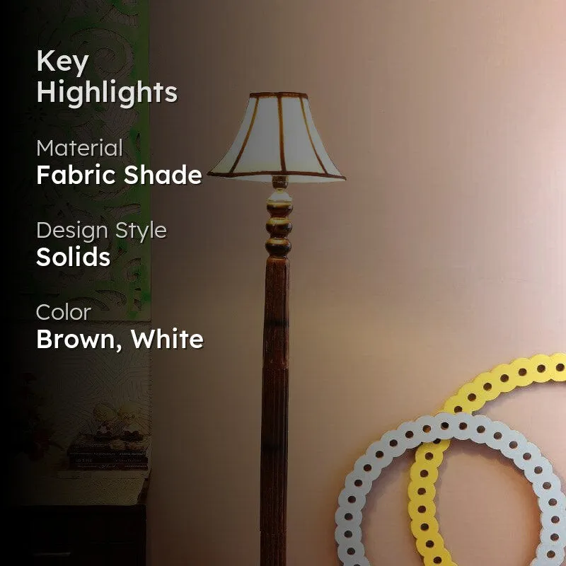 Ashton Jara Floor Lamp - White & Black media 2