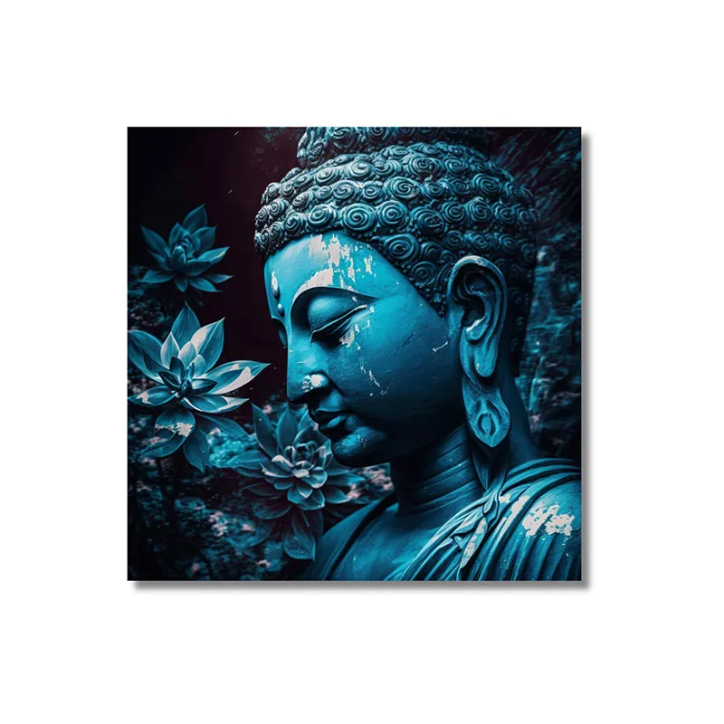 Neela Budha Wall Painting media 3