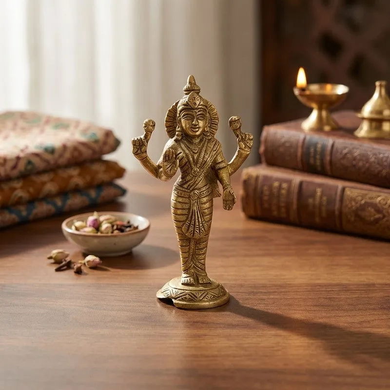 Sri Mahalaxmi Divine Brass Idol media 1