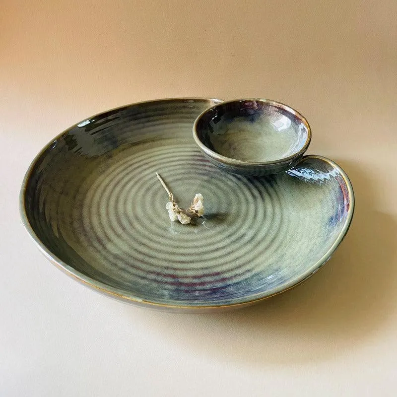 Saga Ceramic Chip & Dip Bowl media 4