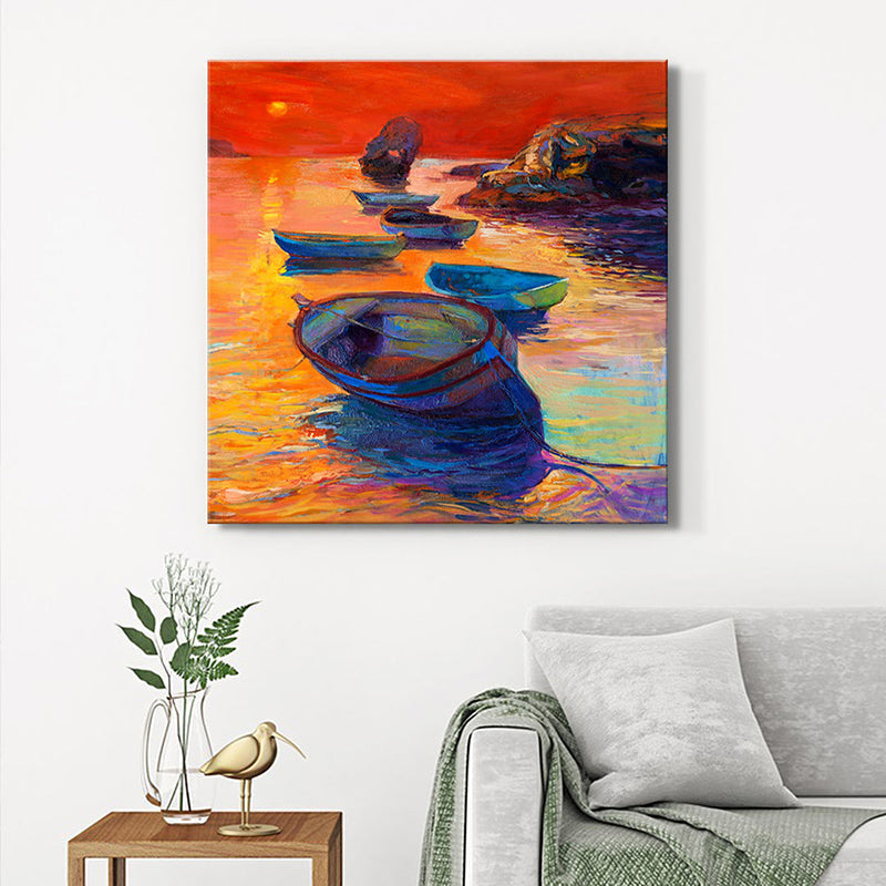 Nautical Sailing Boats Wall Painting