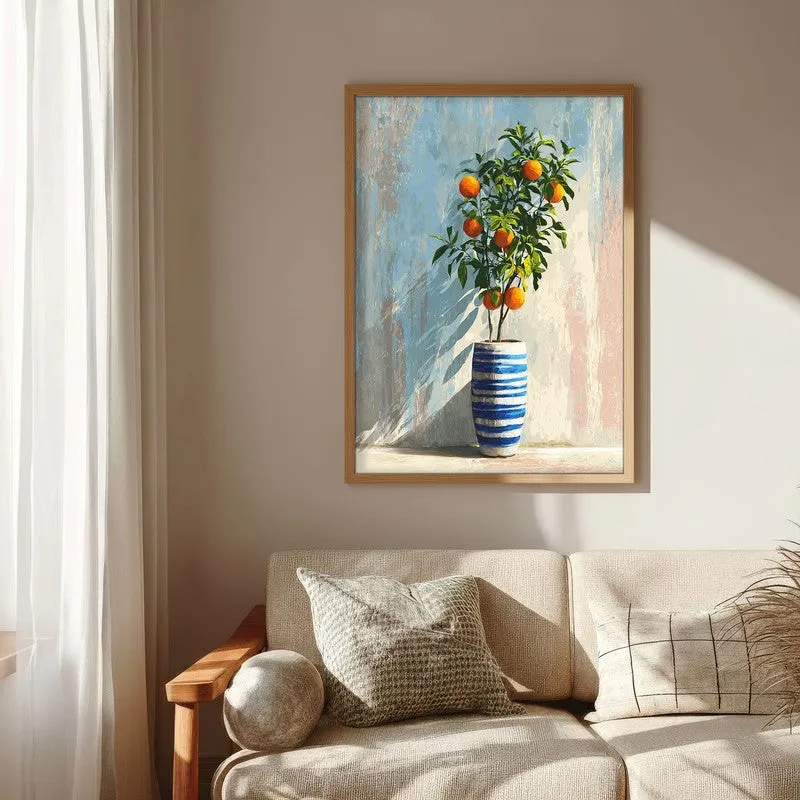 Sunshadow Zest Canvas Wall Painting - Brown Frame media 6