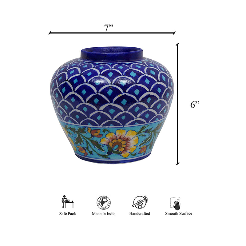 Cobalt Handpainted Vase media 3