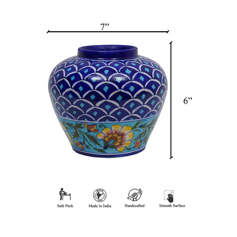 Cobalt Handpainted Vase media 3