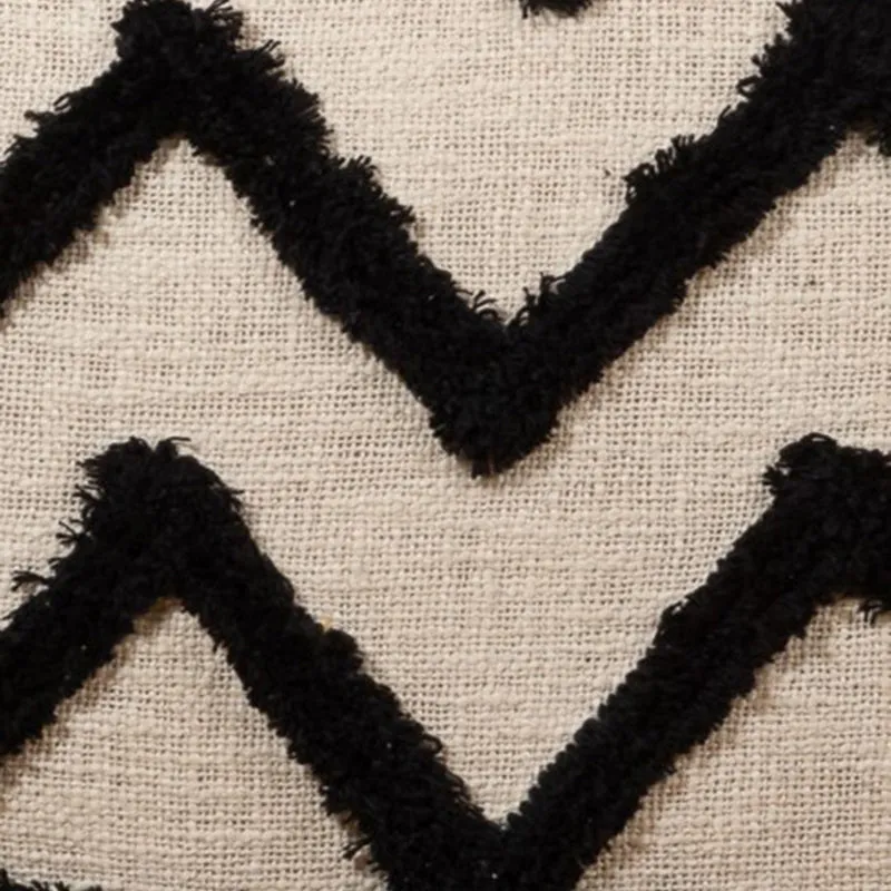 Inky Chevron Tufted Cushion Cover media 5