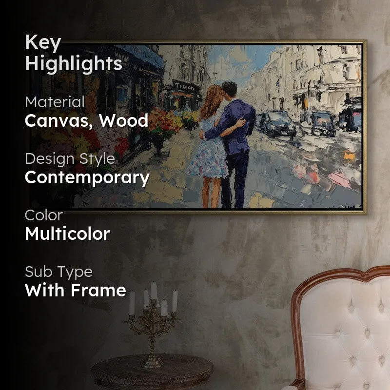 Holding Love Canvas Wall Painting With Frame media 2
