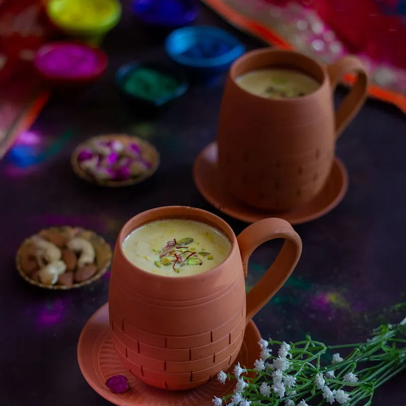 Suvarsha Terracotta Coffee Mug (400 mL Each) - Set of Two media 4