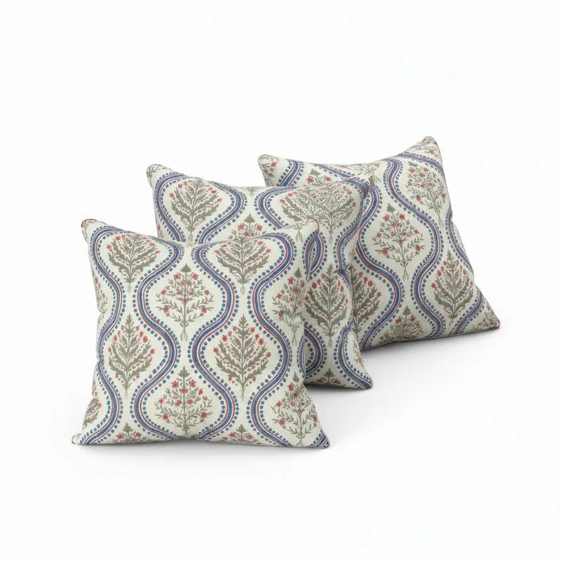 Paisley Motif Multicolor Cushion Cover Set - Set Of Three media 4