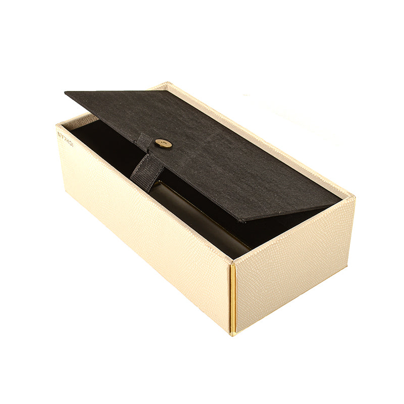 Tisquo Edge Faux Leather Tissue Box - Ivory media 6