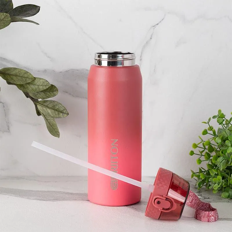 Quench Calm Hot & Cold Thermos Water Bottle (Red & Pink) - 750 mL media 3