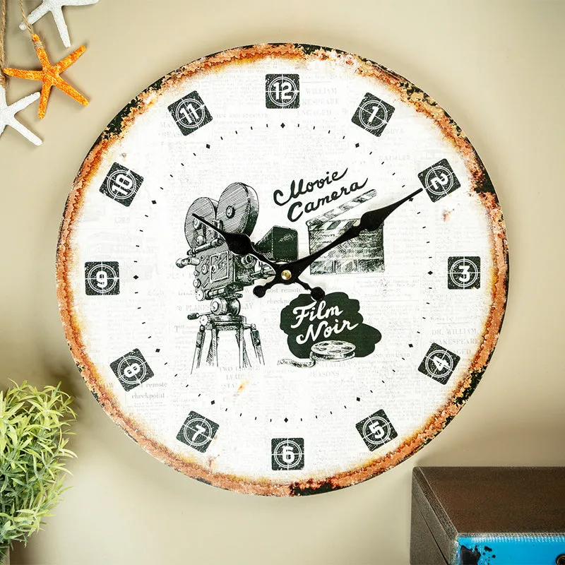 Music Camera Analog Wall Clock media 1