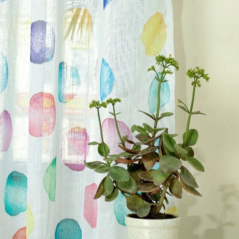 Mistura Linen Texture Sheer Curtain - Set Of Two media 7