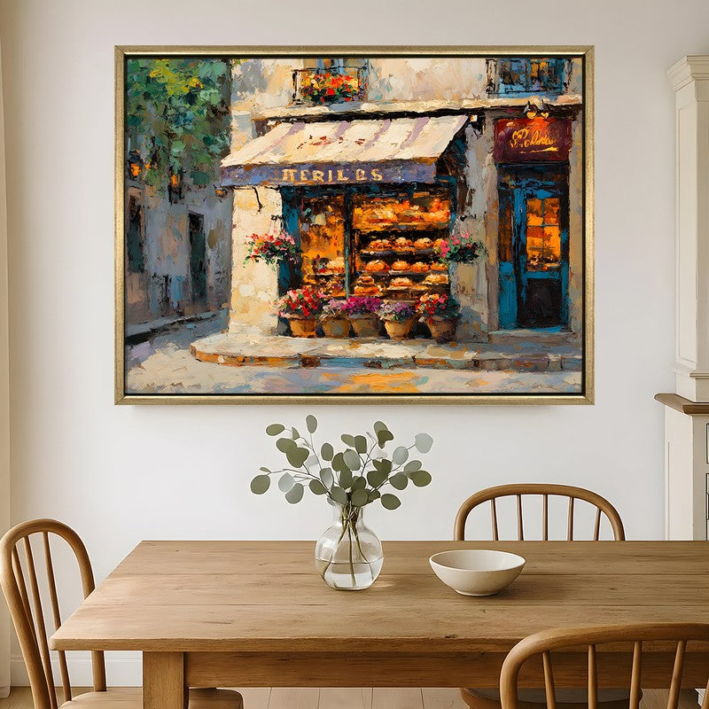 Blossom Corner Canvas Wall Painting With Frame