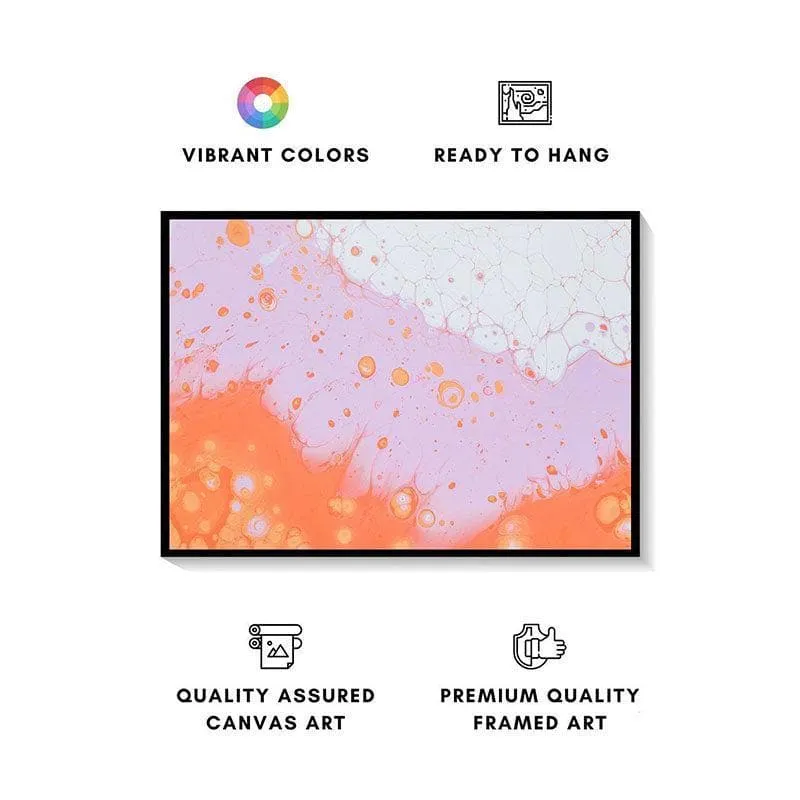 Drops of Abstract Canvas Wall Painting - Black Frame media 4