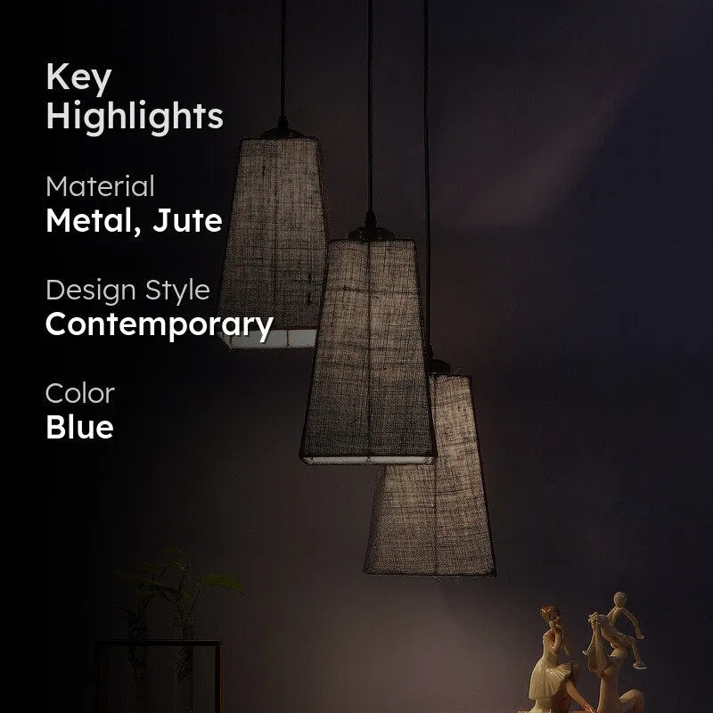 Shadowlux Triple Metal Ceiling Lamp - Blue media 2