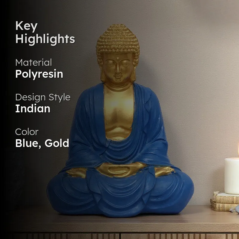 Celesto Enlightened Buddha Polyresin Idol media 2