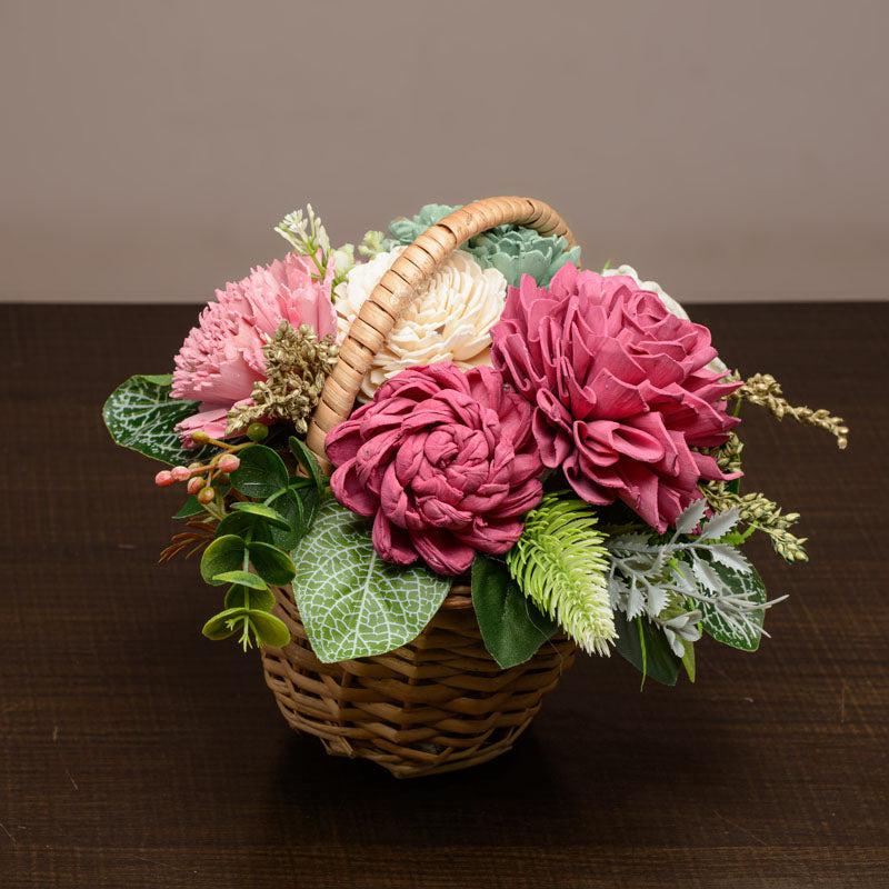 Mystic Mix Solawood Artificial Flower Basket image 5