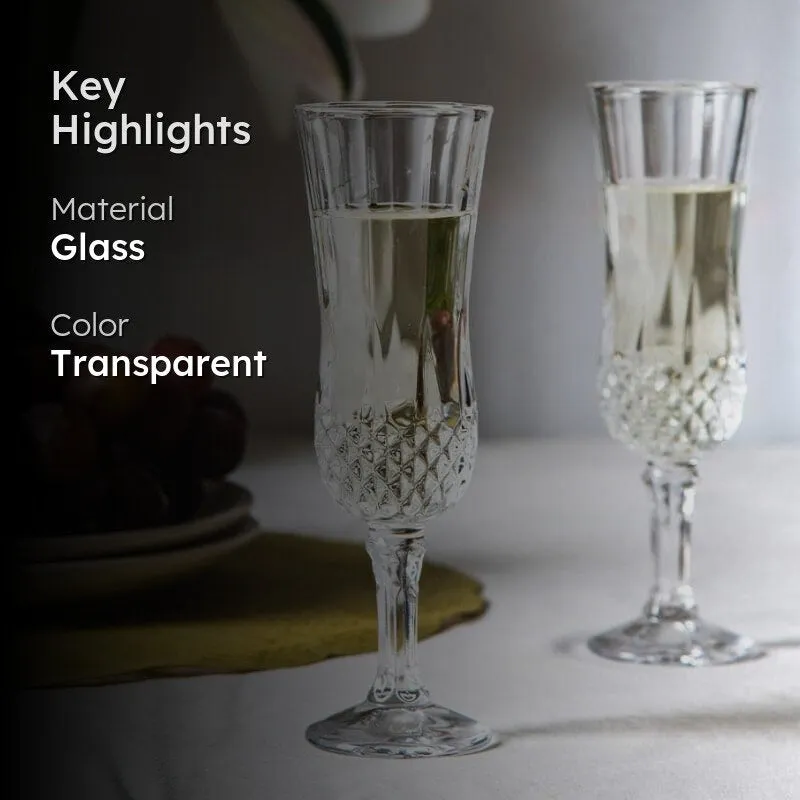 Blair Gala Flute Glasses (180 ml) - Set Of Four media 2