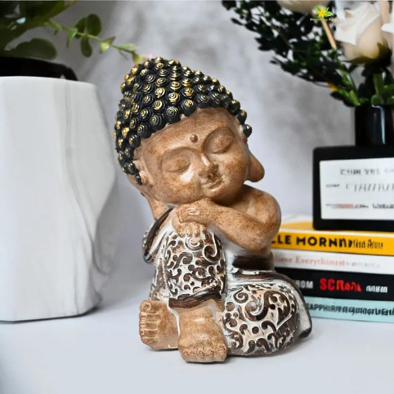 Resting Buddha Tabletop Idol media 1