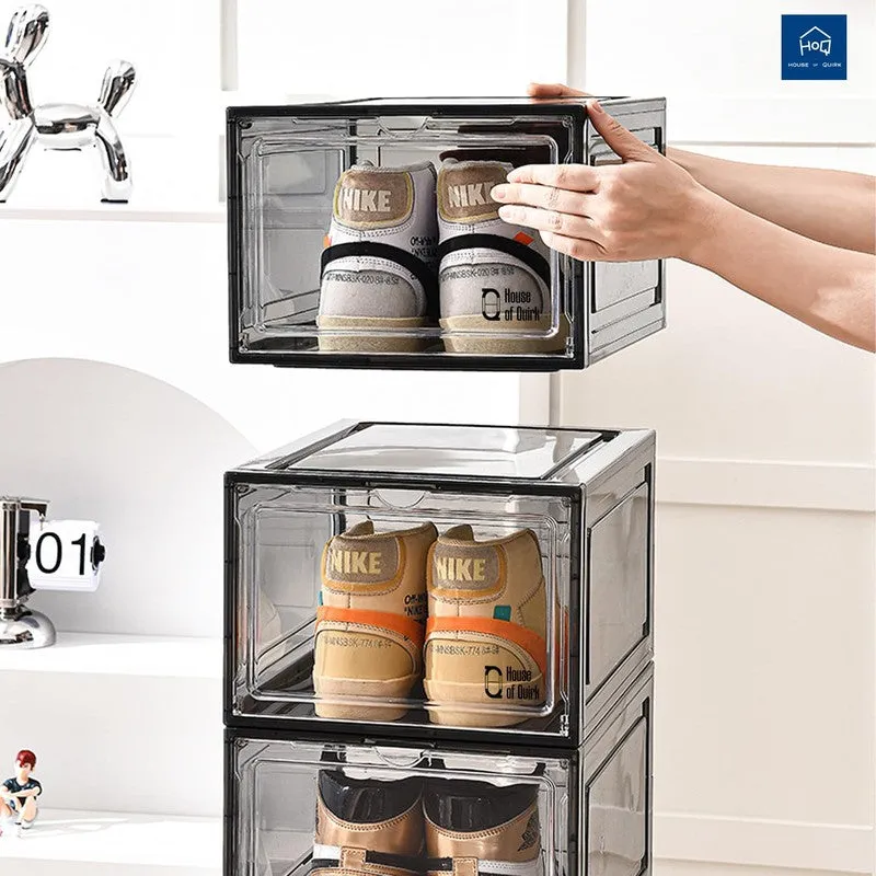 Pair Keep Shoe Rack (Black) - Set Of Four media 3