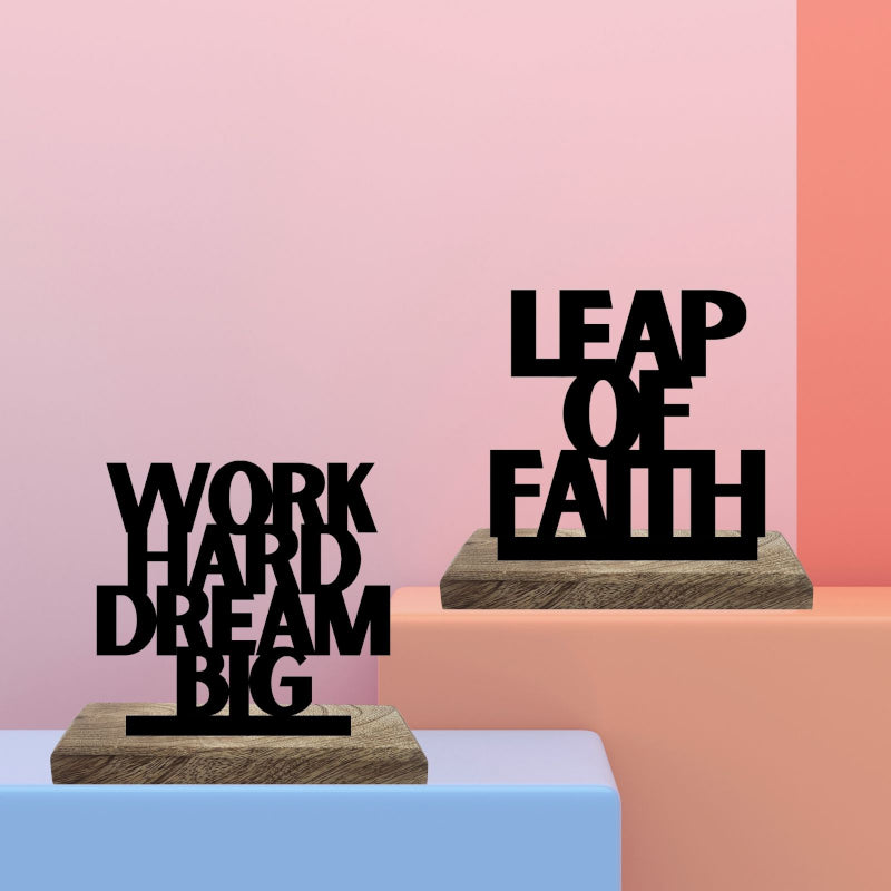 Dreaming with Purpose Typography Showpiece - Set Of Two