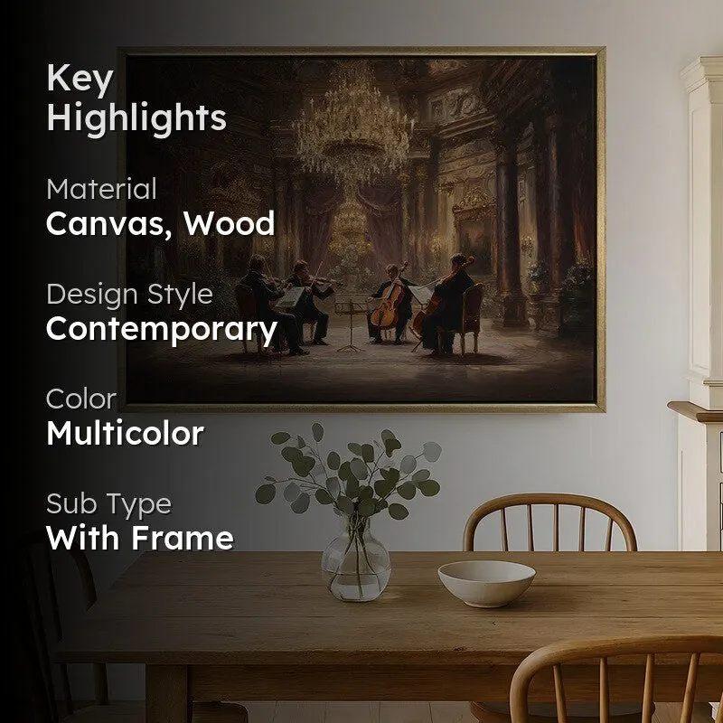 Royal Chamber Canvas Wall Painting With Frame media 2