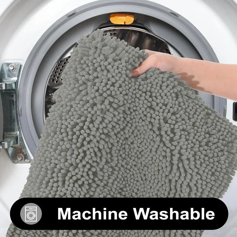 CalmCore Solid Microfiber Bath Mat - Grey media 8