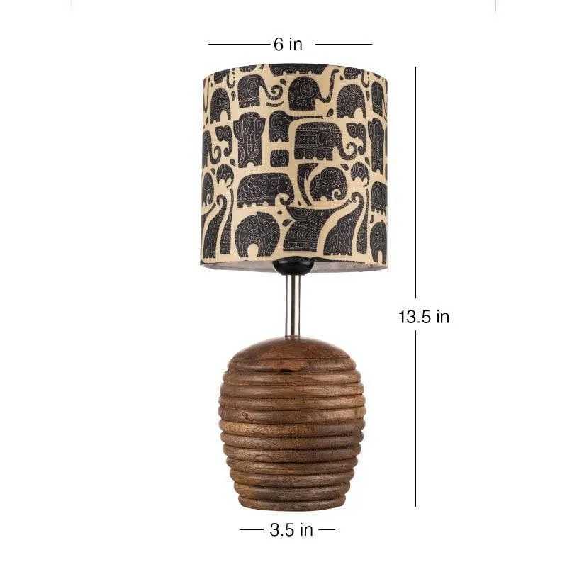 Zoo Glow Fabric Table Lamp - Ivory,Black media 5
