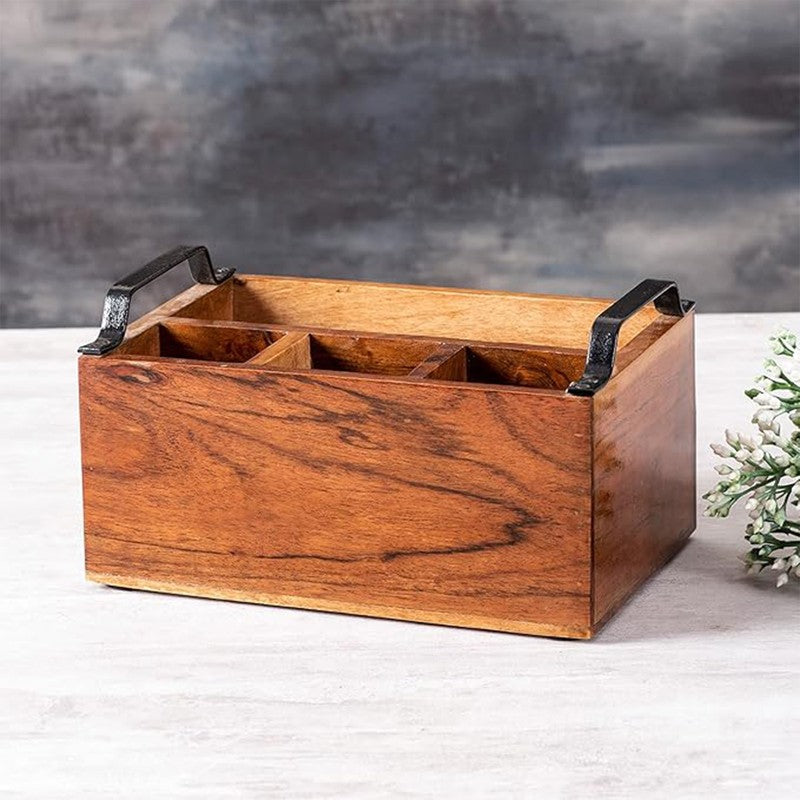 Timberly Wooden Cutlery Holder